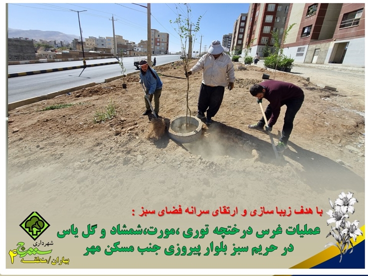 در راستای ارتقای سیما منظر و زیبا سازی بصری.